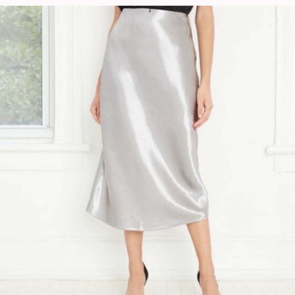 Satin Midi Skirt NWT
